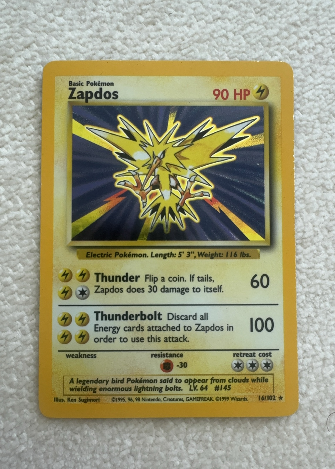 Zapdos — seller photo