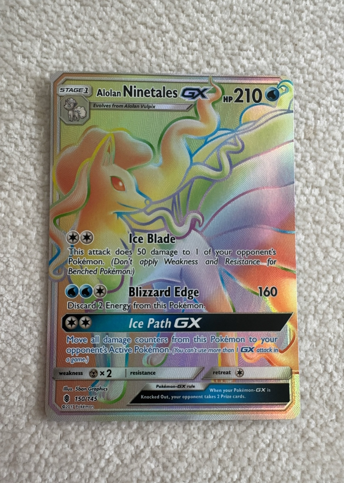 Alolan Ninetales-GX — seller photo