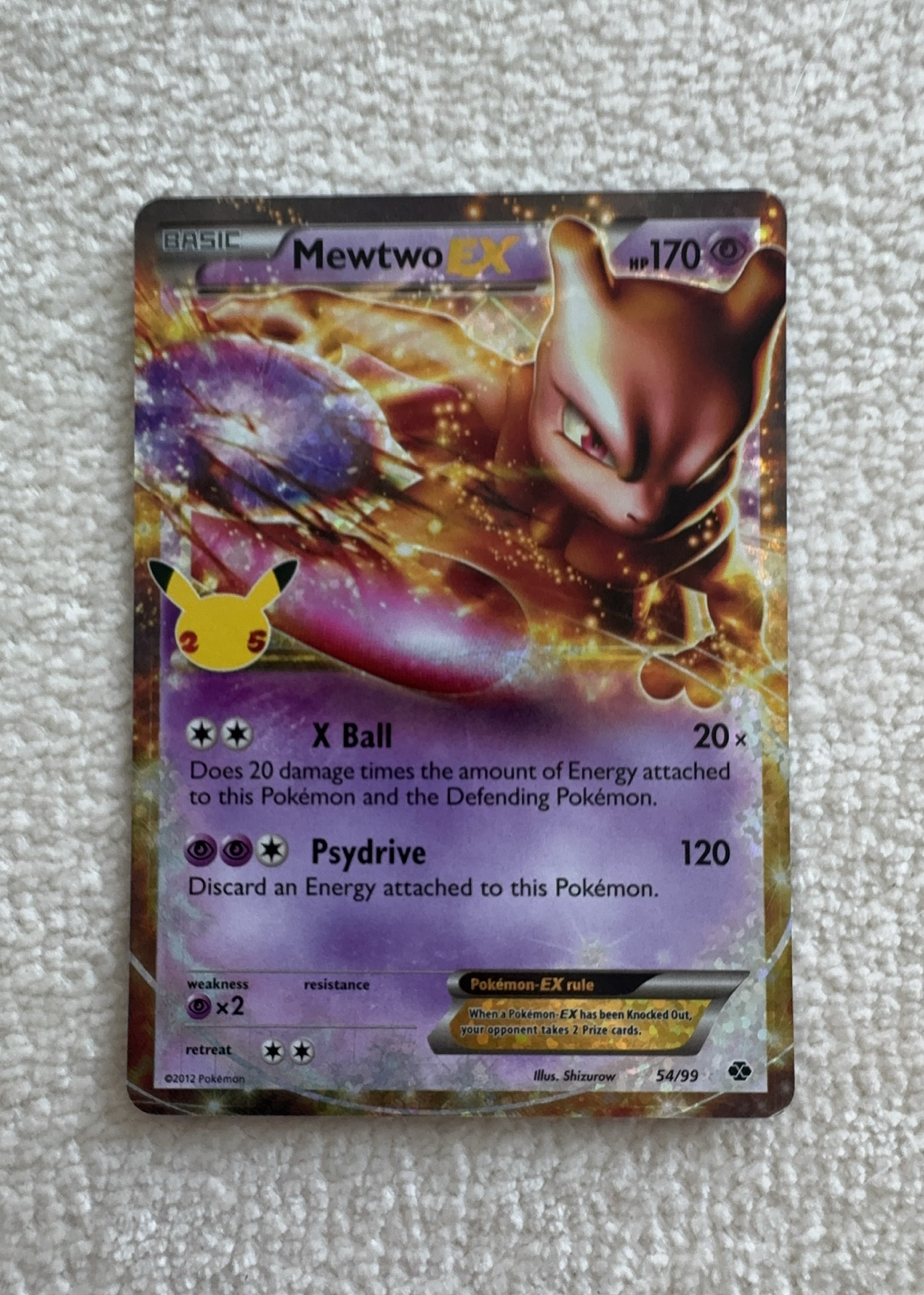 Mewtwo-EX — seller photo