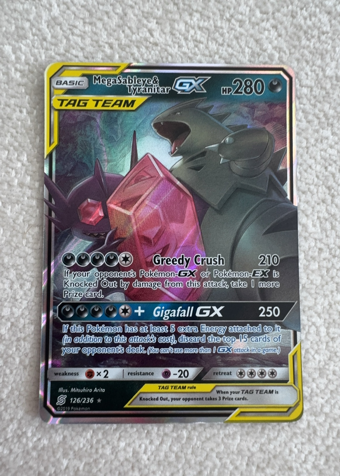 Mega Sableye & Tyranitar-GX — seller photo