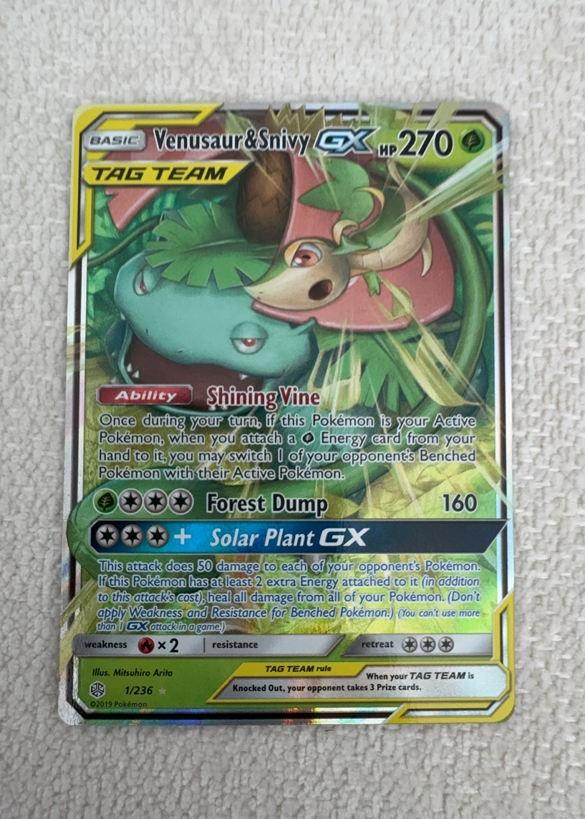 Venusaur & Snivy-GX — seller photo