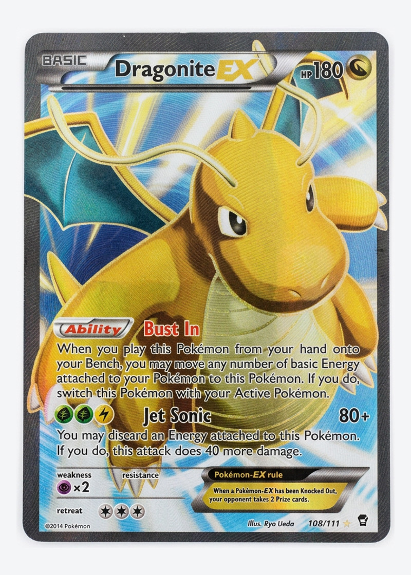 Dragonite-EX 108/111 Furious Fists 2014 - Rare Ultra Holofoil EN (Raw - Near Mint)