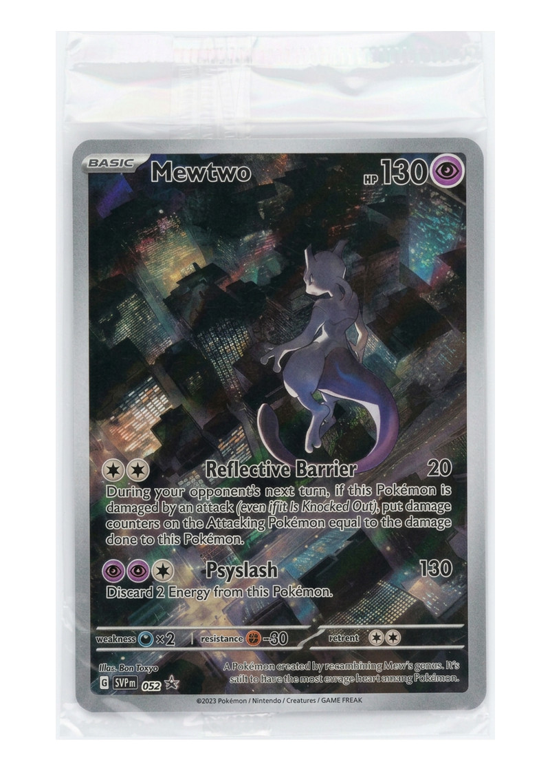 Sealed Batman Mewtwo 52 Scarlet & Violet Black Star Promos 2023 - Promo Holofoil EN (Raw - Near Mint)