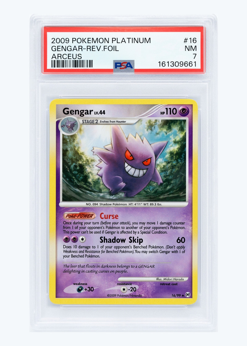 Gengar 16/99 Arceus 2009 - Rare Reverse Holofoil EN (PSA 7 NM)
