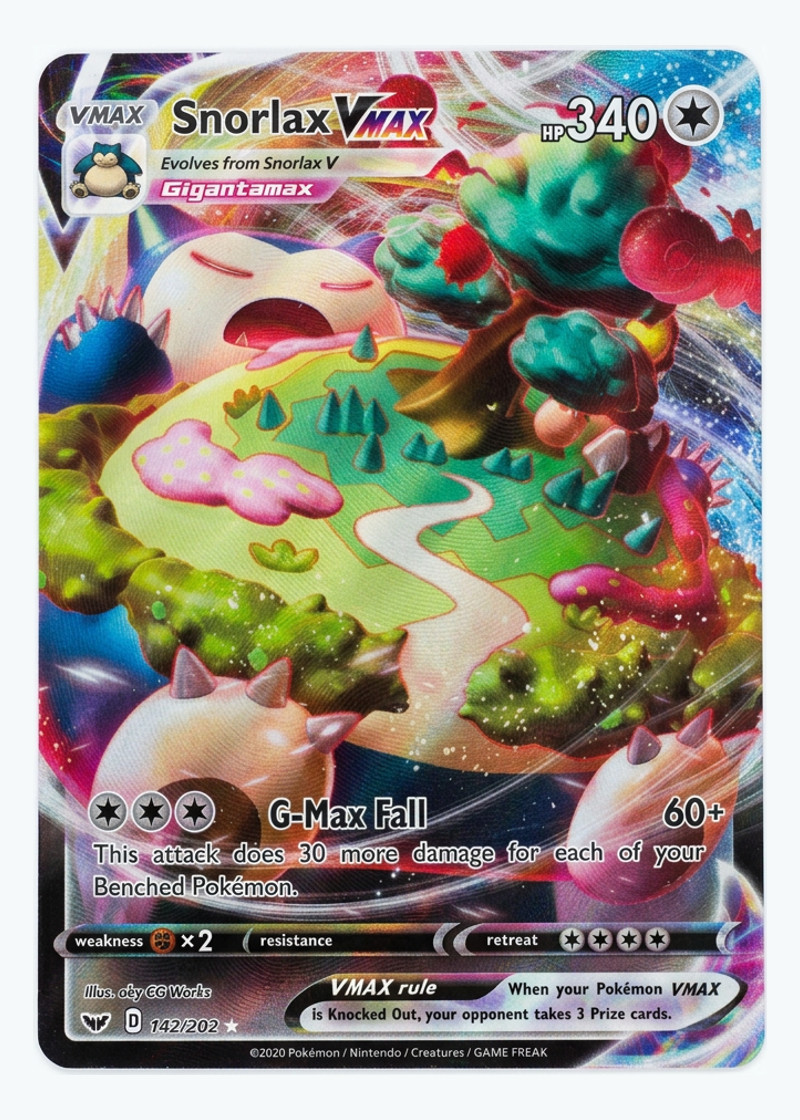 Snorlax VMAX 142/202 Sword & Shield 2020 - Rare Holo VMAX Holofoil EN (Raw - Near Mint)