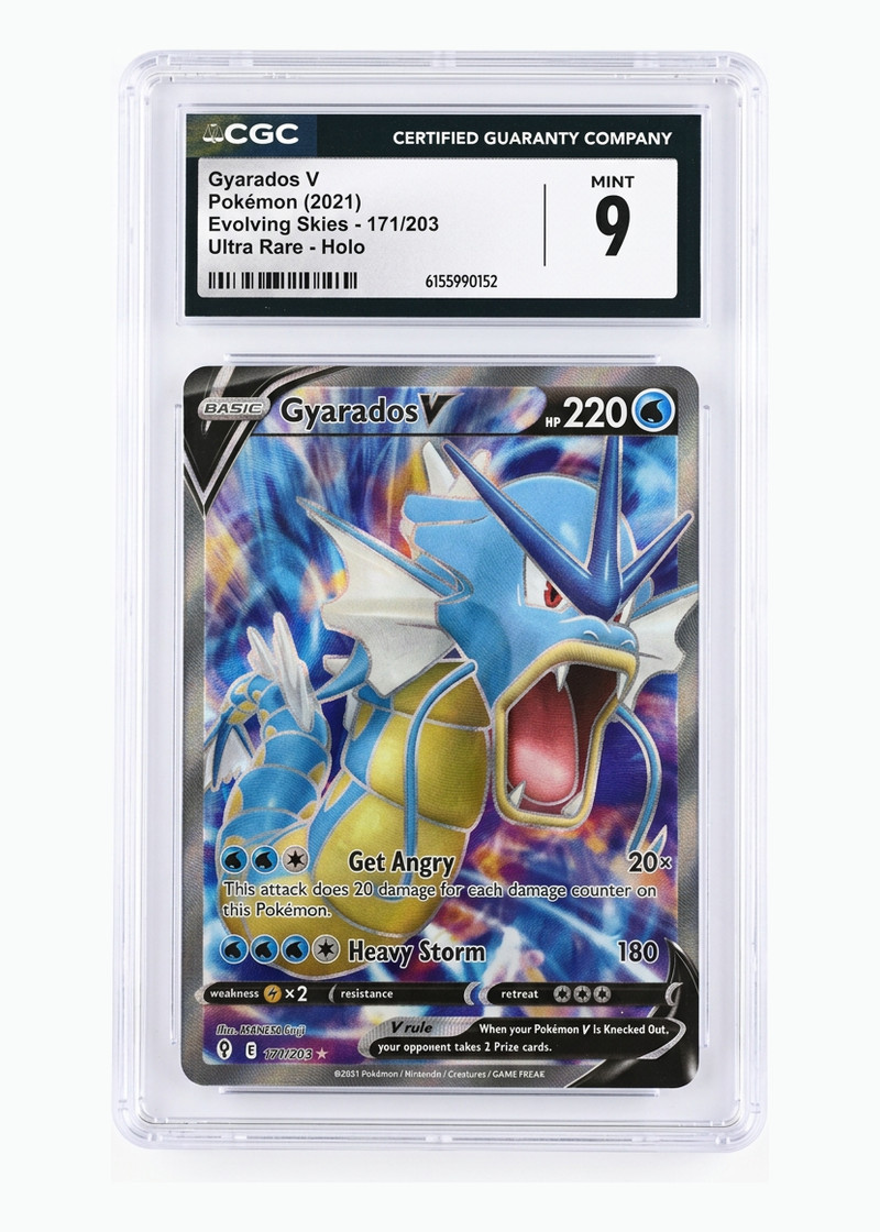 Gyarados V 171/203 Evolving Skies 2021 - Rare Ultra Holofoil EN (CGC 9 MINT)