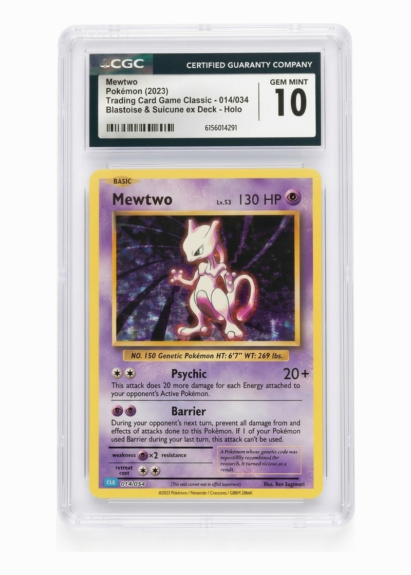 Mewtwo 014/034 Pokémon TCG Classic - Blastoise 2023 - Holofoil EN (CGC 10 GEM MINT)
