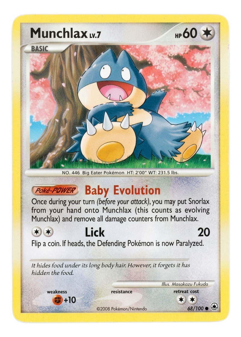 Munchlax 68/100 Majestic Dawn 2008 - Common EN (Raw - Near Mint)
