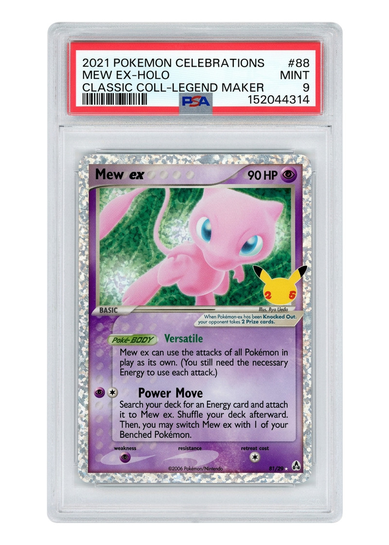 Mew ex 88 Celebrations: Classic Collection 2021 - Classic Collection Holofoil EN (PSA 9 MINT)