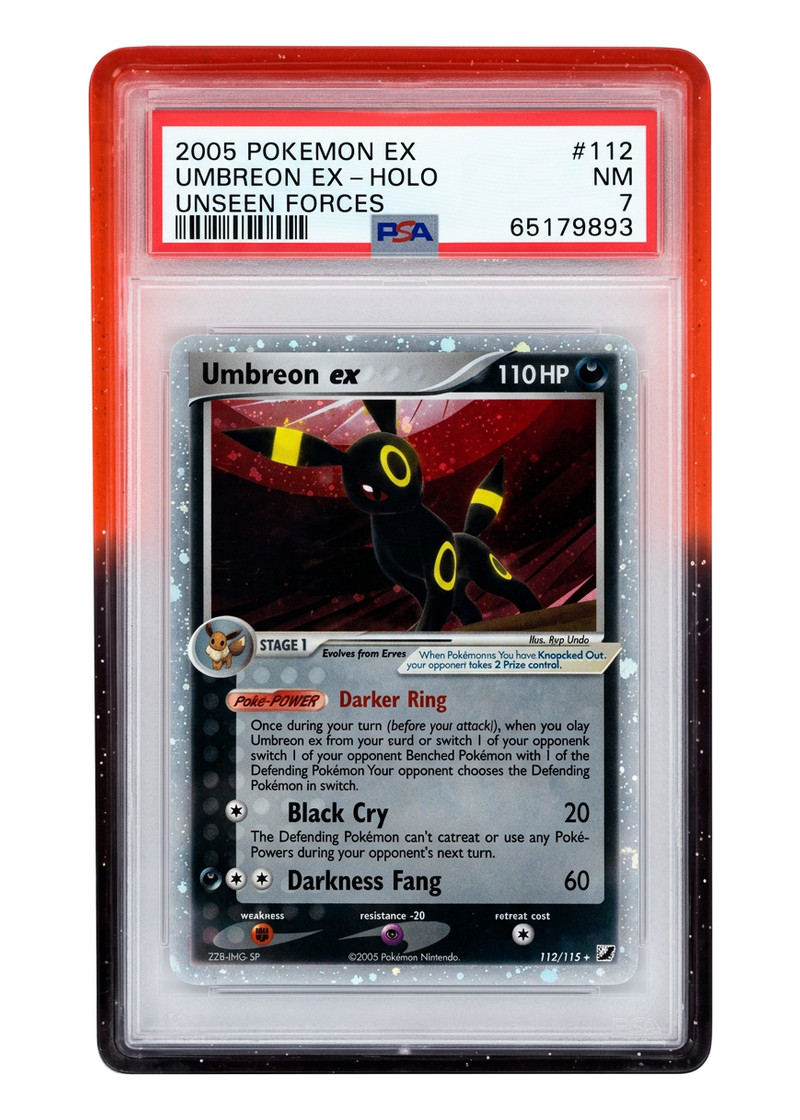 Umbreon ex 112/115 Unseen Forces 2005 - Rare Holo EX Holofoil EN (PSA 7 NM)