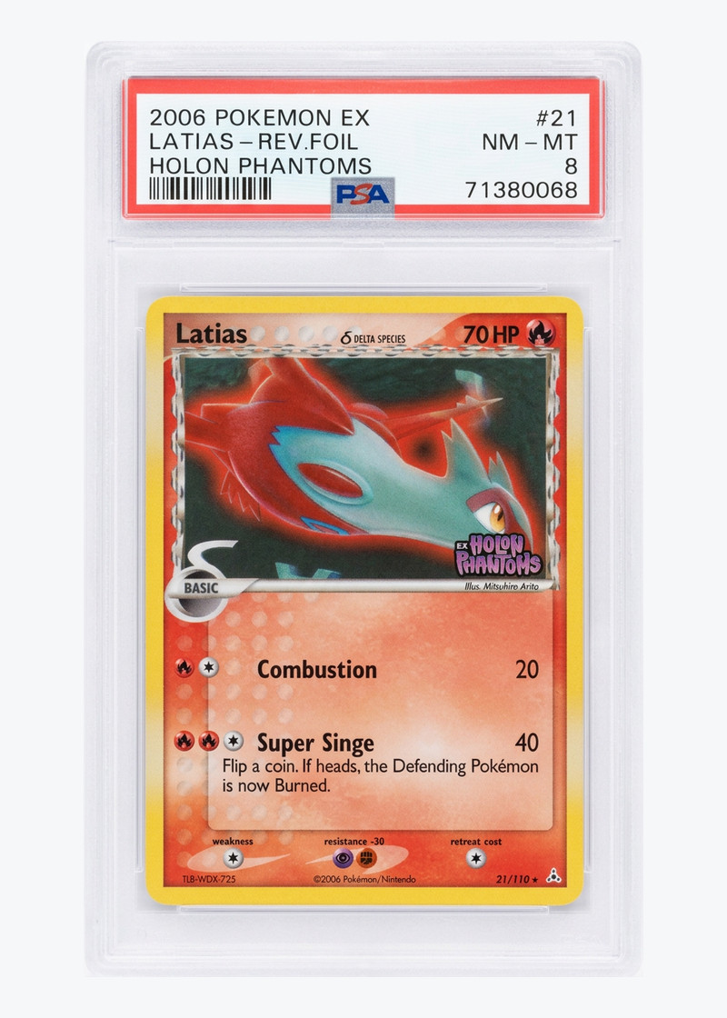 Latias δ 21/110 Holon Phantoms 2006 - Rare Reverse Holofoil EN (PSA 8 NM-MT)