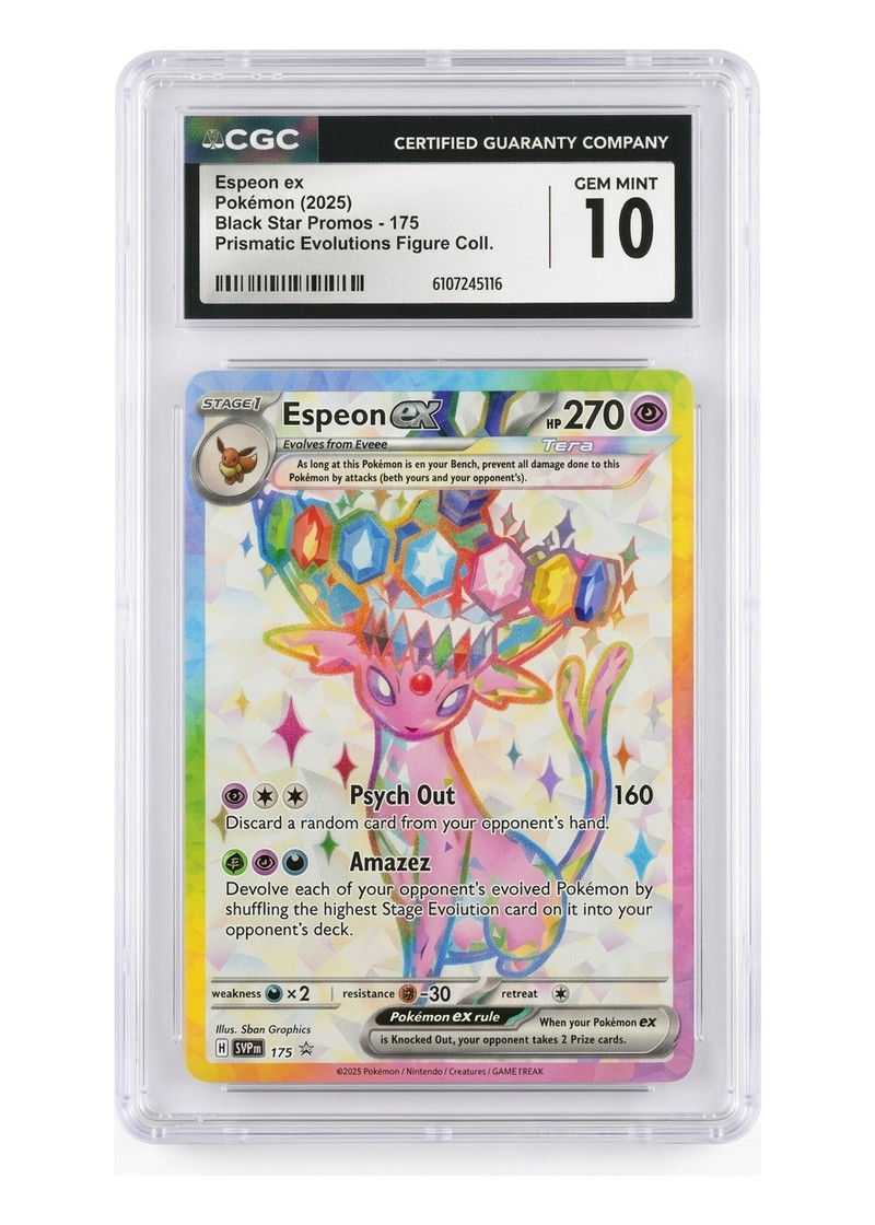 Espeon ex 175 Scarlet & Violet Black Star Promos 2023 - Promo Holofoil EN (CGC 10 Gem Mint)