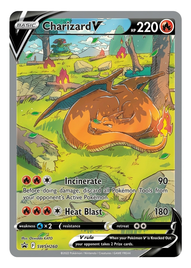 Charizard V SWSH260 SWSH Black Star Promos 2019 - Promo Holofoil EN (Near Mint)