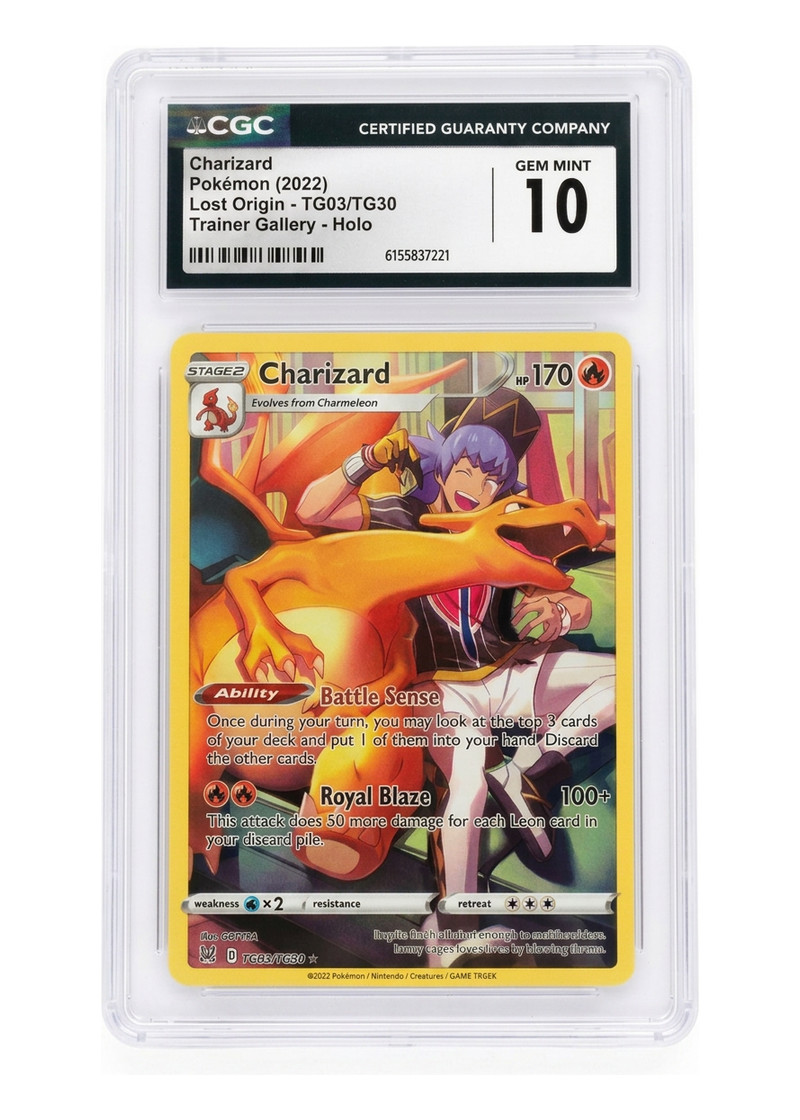 Charizard TG03/TG30 Lost Origin Trainer Gallery 2022 - Rare Holo Holofoil EN (CGC 10 Gem Mint)