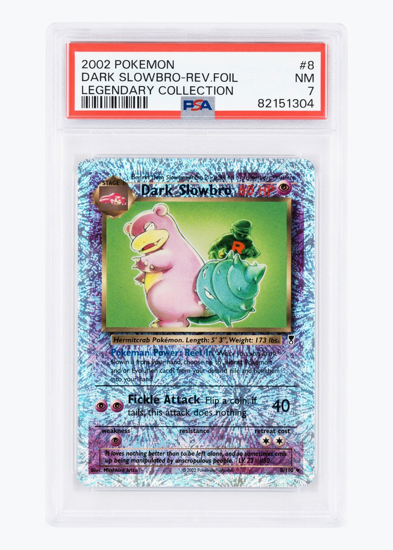 Dark Slowbro 8/110 Legendary Collection 2002 - Rare Holo Reverse Holofoil EN (PSA 7 NM)