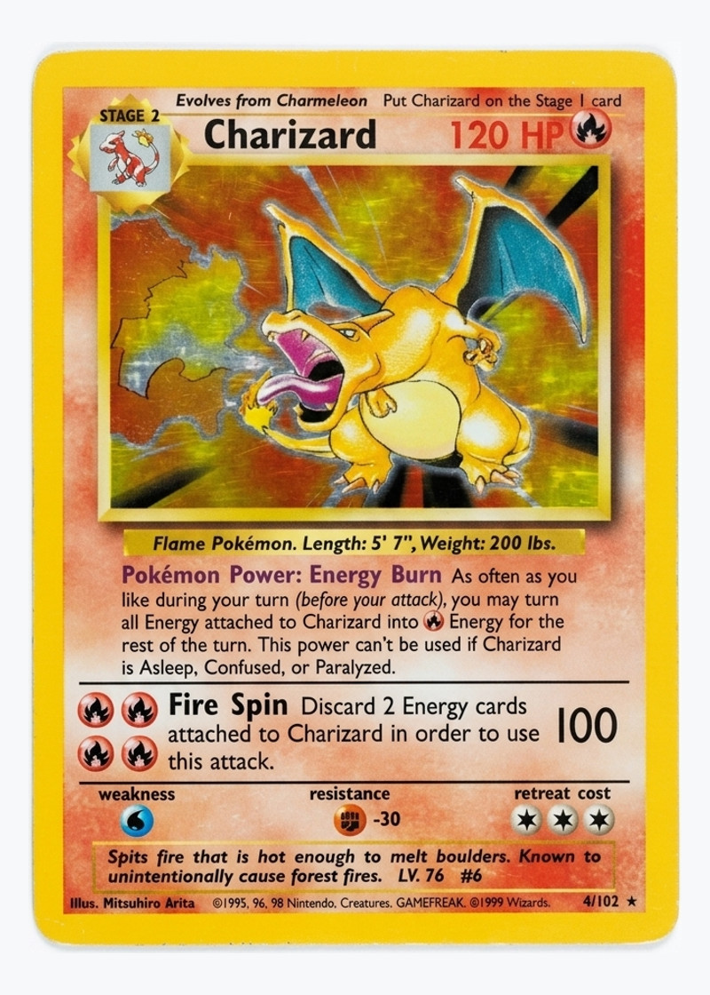 Charizard 4/130 Base Set 1999 - Rare Holo EN (Near Mint)