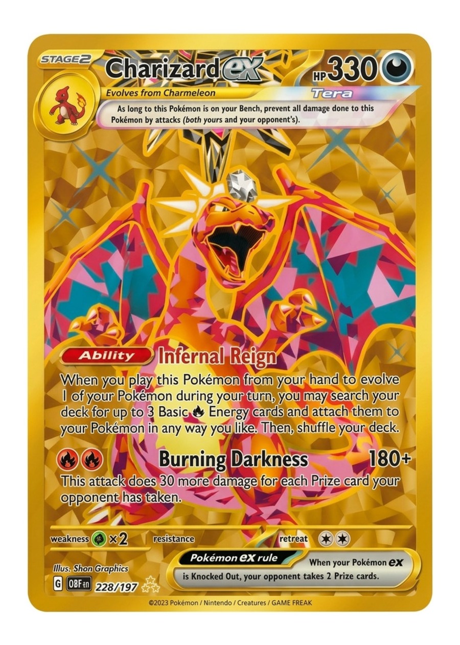 Charizard ex 228/197 Obsidian Flames 2023 - Hyper Rare Holofoil EN (Raw - Near Mint)