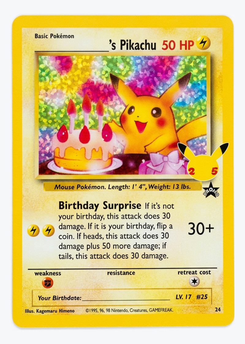 _____'s Pikachu Birthday 24 Celebrations: Classic Collection 2021 - Classic Collection Holofoil EN (Raw - Near Mint)