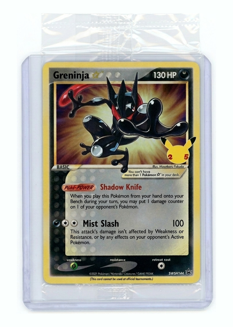 Sealed Greninja ☆ SWSH144 SWSH Black Star Promos 2019 - Promo Holofoil EN (Raw - Near Mint)