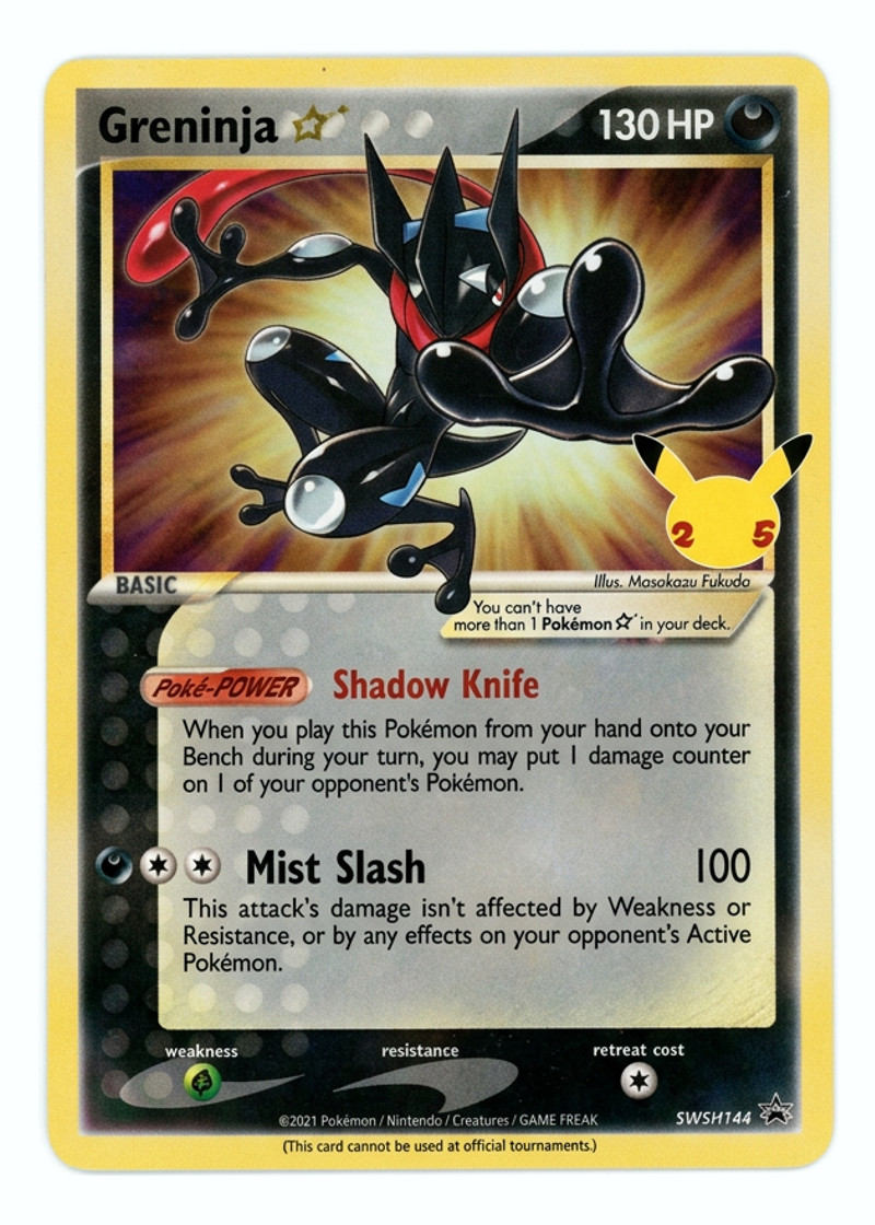 Sealed Greninja ☆ SWSH144 SWSH Black Star Promos 2019 - Promo Holofoil EN (Raw - Near Mint)