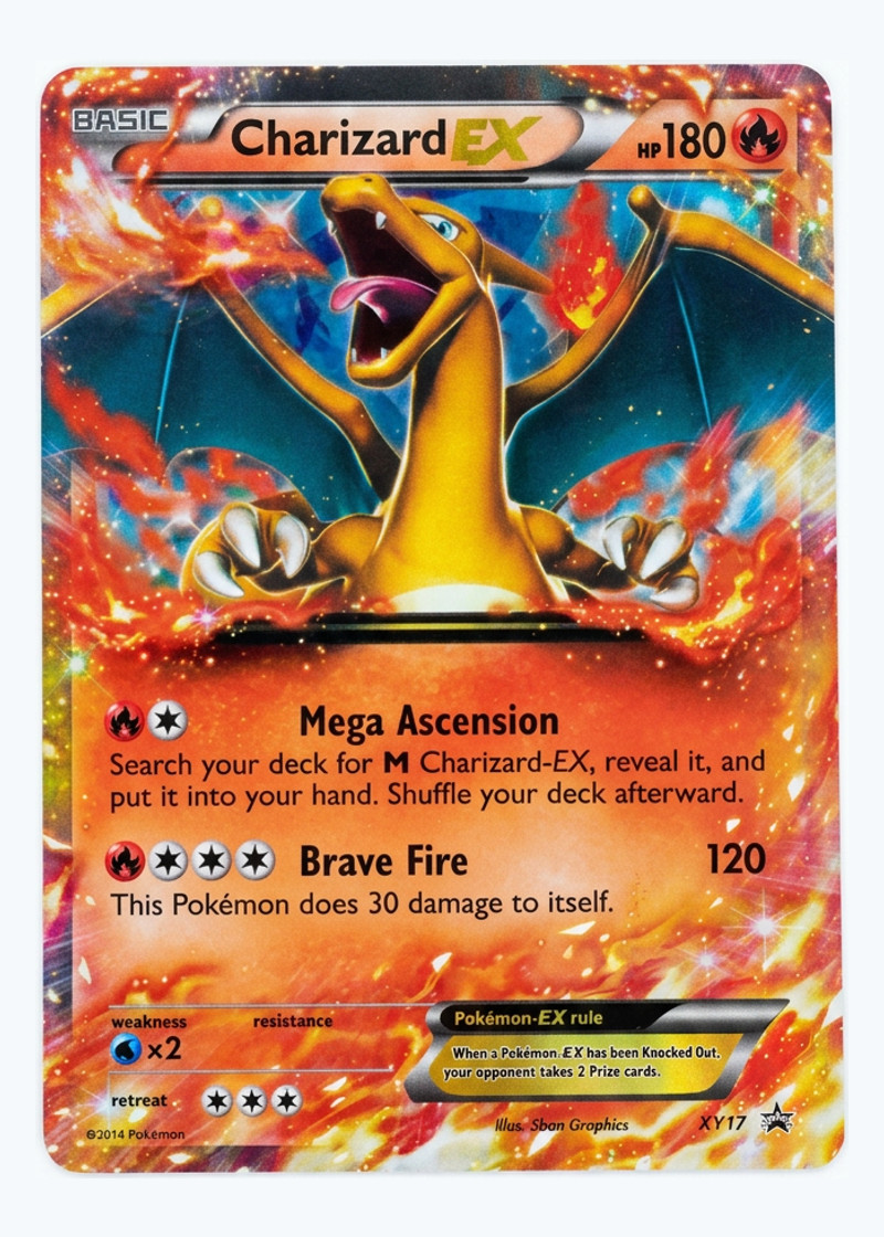 Charizard-EX XY17 XY Black Star Promos 2013 - Promo Holofoil EN (Raw - Moderately Played)