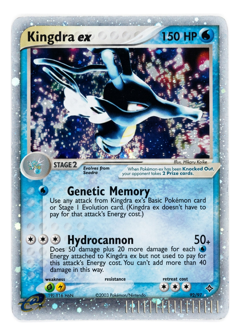Kingdra ex 92/97 Dragon 2003 Silver Border - Rare Holo EX EN (Raw - Near Mint)