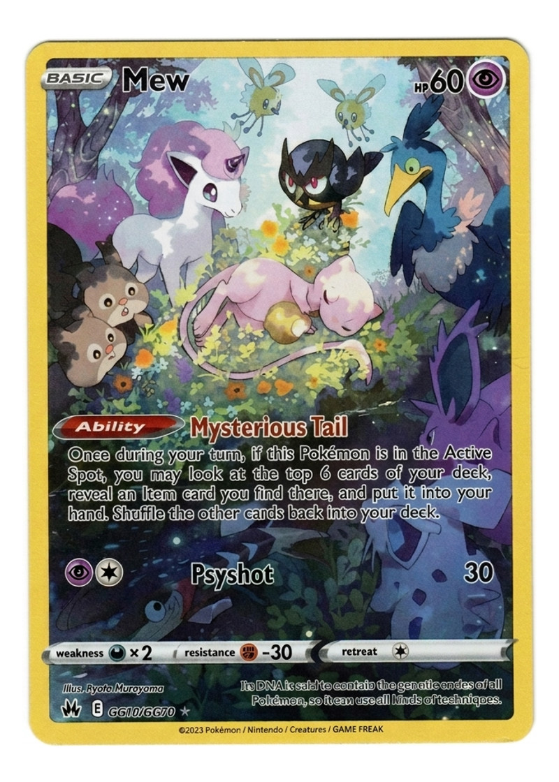Mew GG10/GG70 Crown Zenith Galarian Gallery 2023 - Trainer Gallery Rare Holo Holofoil EN (Raw - Near Mint)