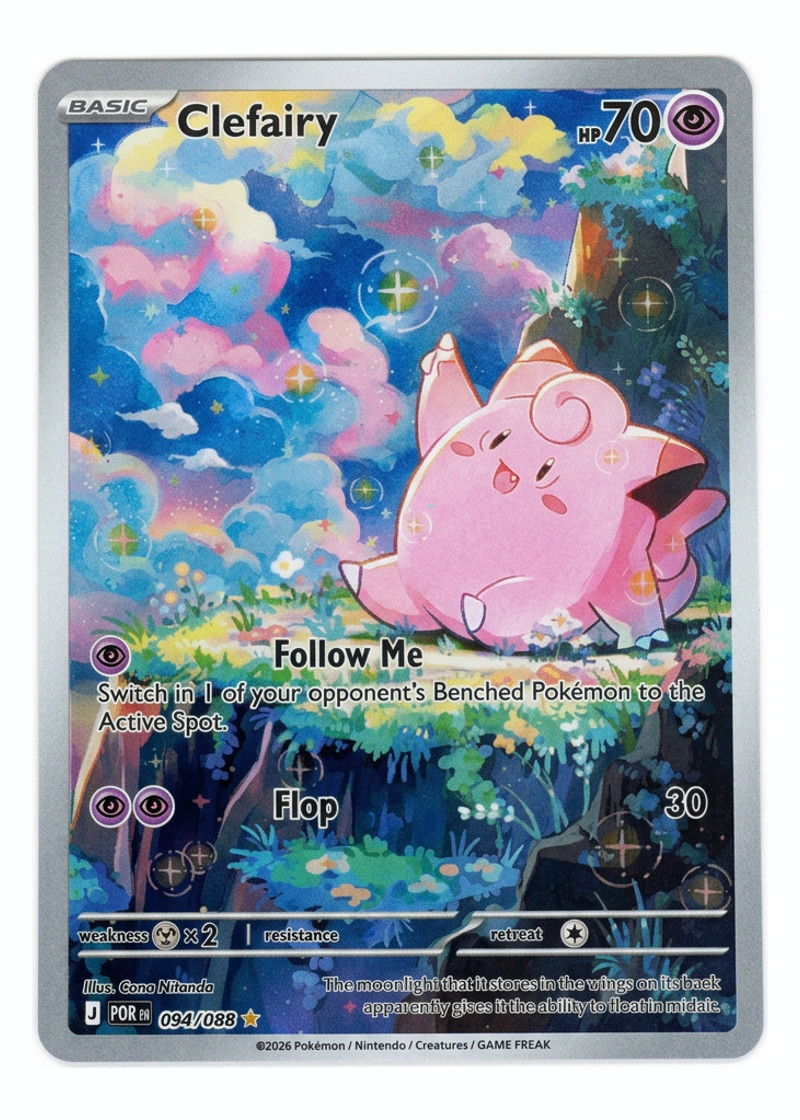 Clefairy 094/088 Perfect Order 2026 - Illustration Rare Holofoil EN (Raw - Near Mint)
