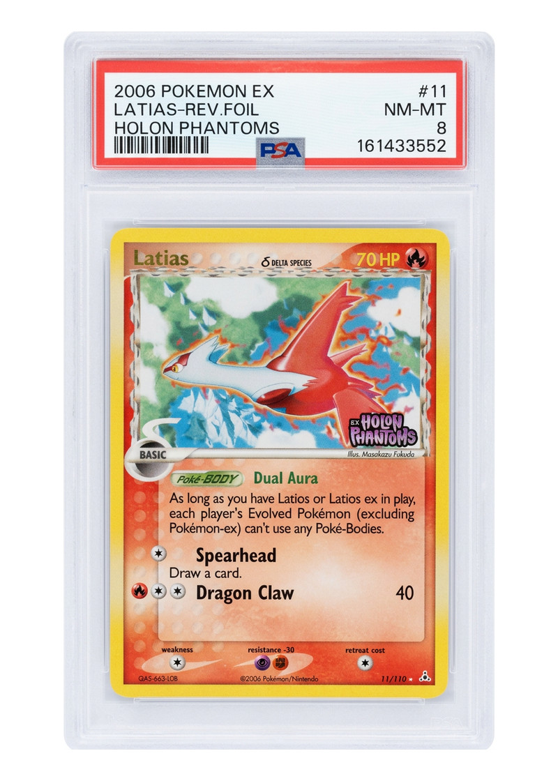 Latias δ 11/110 Holon Phantoms 2006 - Rare Holo Reverse Holofoil EN (PSA 8 NM-MT)