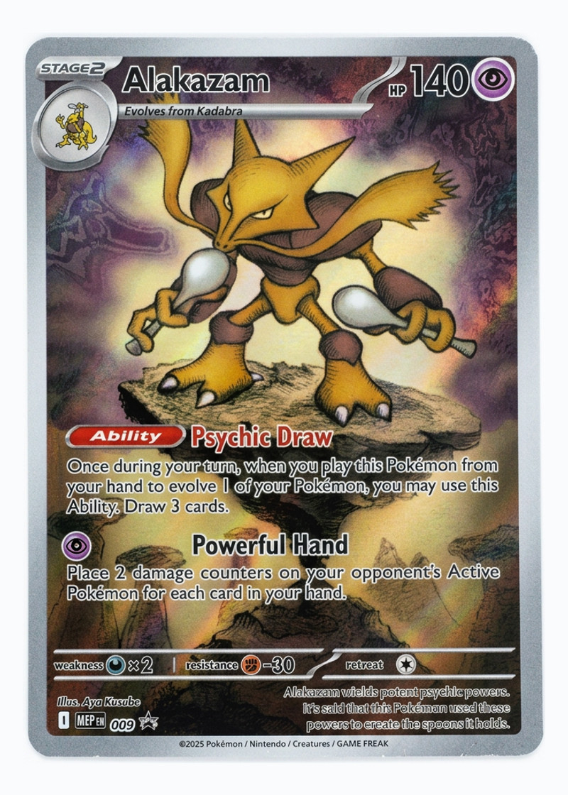 Alakazam 9 Mega Evolution Black Star Promos 2025 - Promo Holofoil EN (Raw - Near Mint)