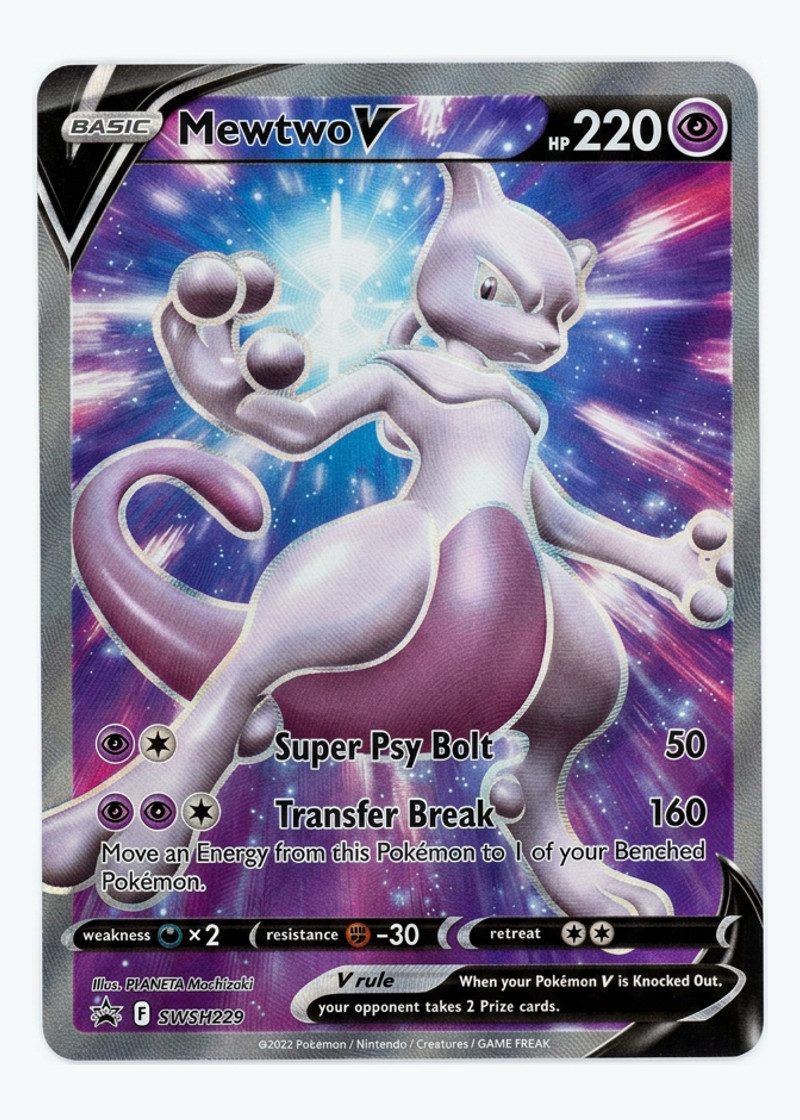 Mewtwo V SWSH229 SWSH Black Star Promos 2019 - Promo Holofoil EN (Raw - Near Mint)