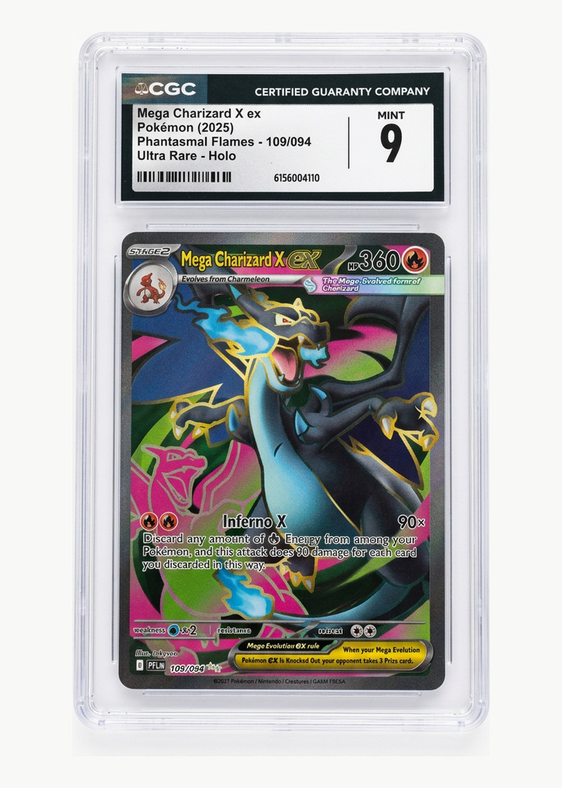 Mega Charizard X ex 109/094 Phantasmal Flames 2025 - Ultra Rare Holofoil EN (CGC 9 MINT)