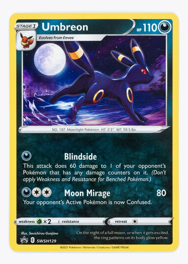 Umbreon SWSH129 SWSH Black Star Promos 2019 - Promo Holofoil EN (Raw - Near Mint)
