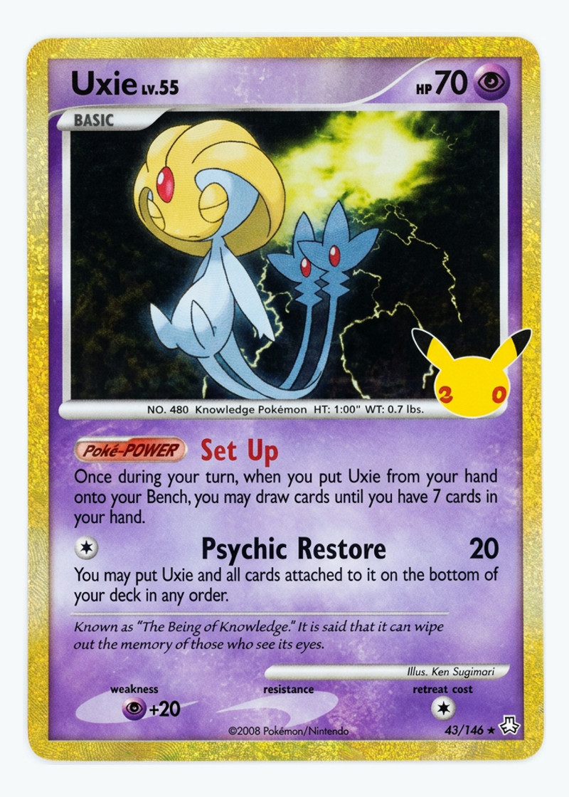 Uxie 43/146 30th Celebration: Classic Collection 2026 - Rare Holofoil EN (Raw - Near Mint)