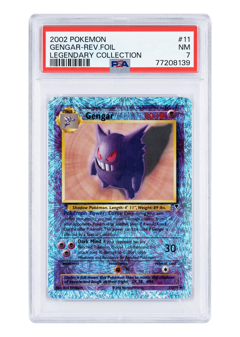 Gengar 11/110 Legendary Collection 2002 Reverse Holofoil EN (PSA 7 NM)