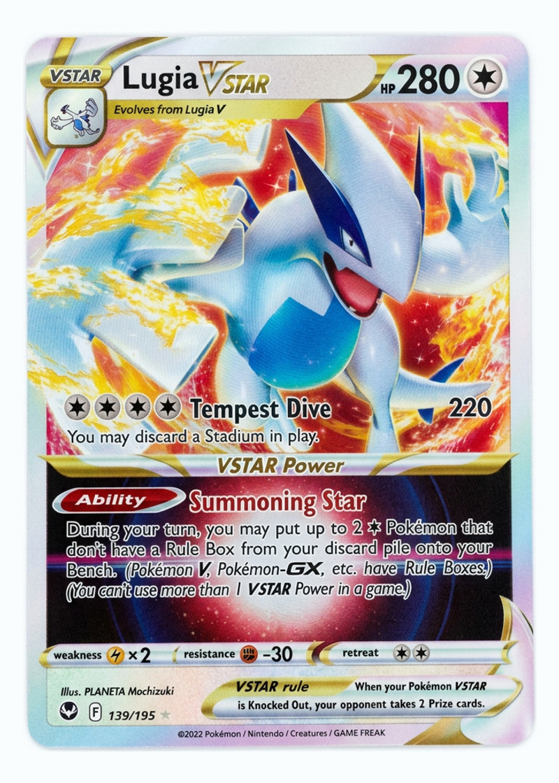 Lugia VSTAR 139/195 Silver Tempest 2022 - Rare Holo VSTAR EN (Raw - Near Mint)