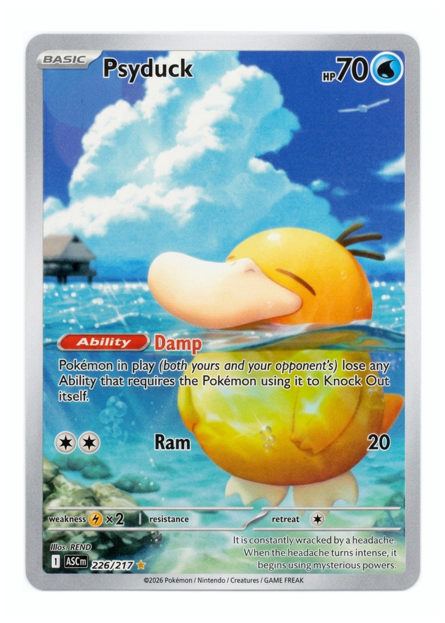 Psyduck 226/217 Ascended Heroes 2026 - Illustration Rare Holofoil EN (Raw - Near Mint)