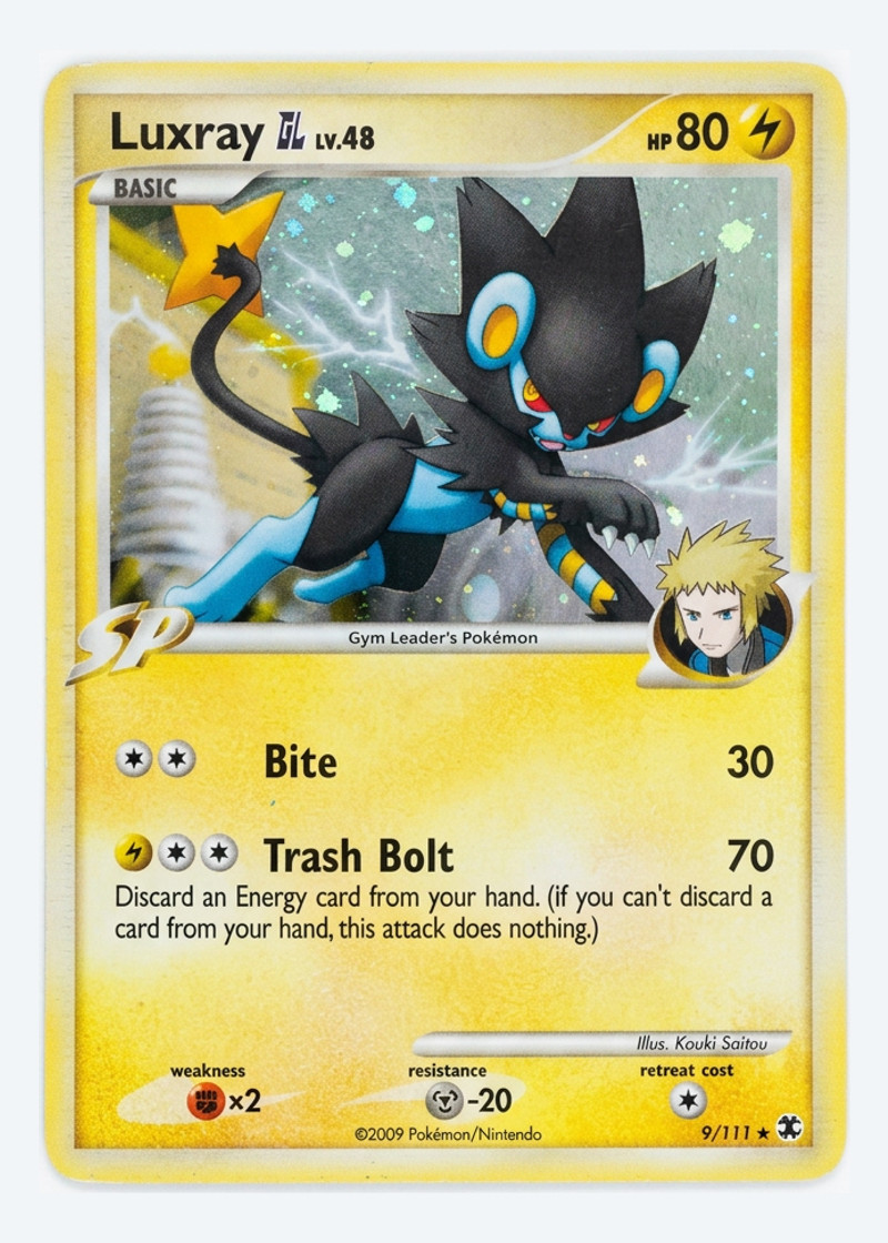 Luxray GL 9/111 Rising Rivals 2009 - Rare Holo Holofoil EN (Raw - Near Mint)