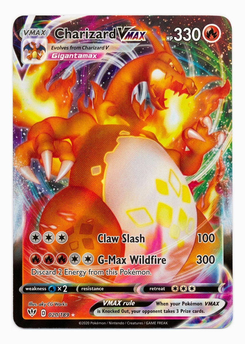 Charizard VMAX 020/189 Darkness Ablaze 2020 - Rare Holo VMAX EN (Raw - Near Mint)