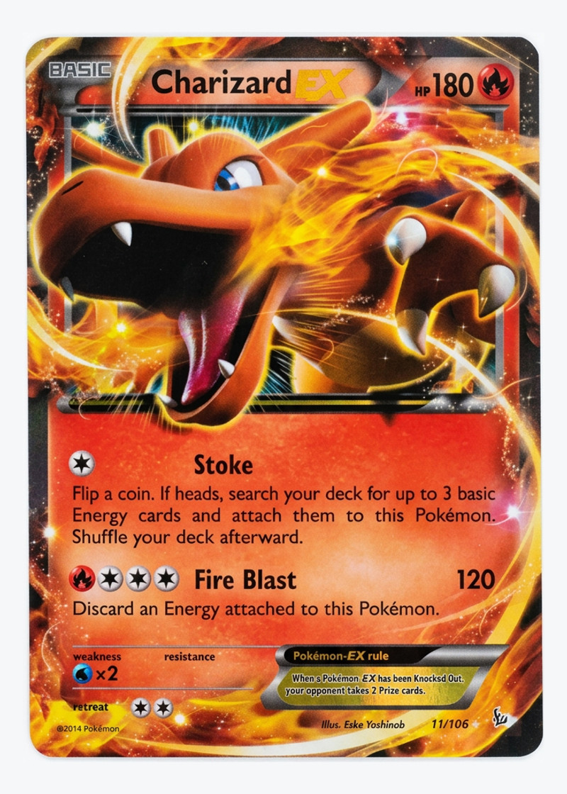 Charizard-EX 11/106 Flashfire 2014 - Rare Holo EX EN (Raw - Near Mint)
