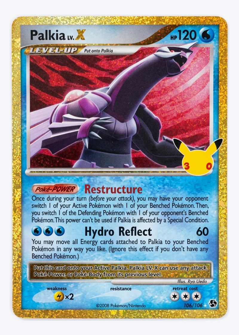 Palkia LV.X 106/106 30th Celebration: Classic Collection 2026 - Rare Holo LV.X Holofoil EN (Raw - Near Mint)