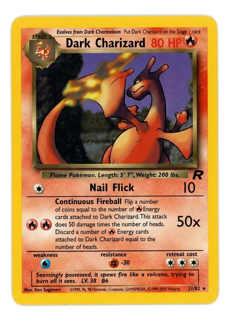 Dark Charizard 21/82 Team Rocket 2000 - Rare EN (Raw - Near Mint)
