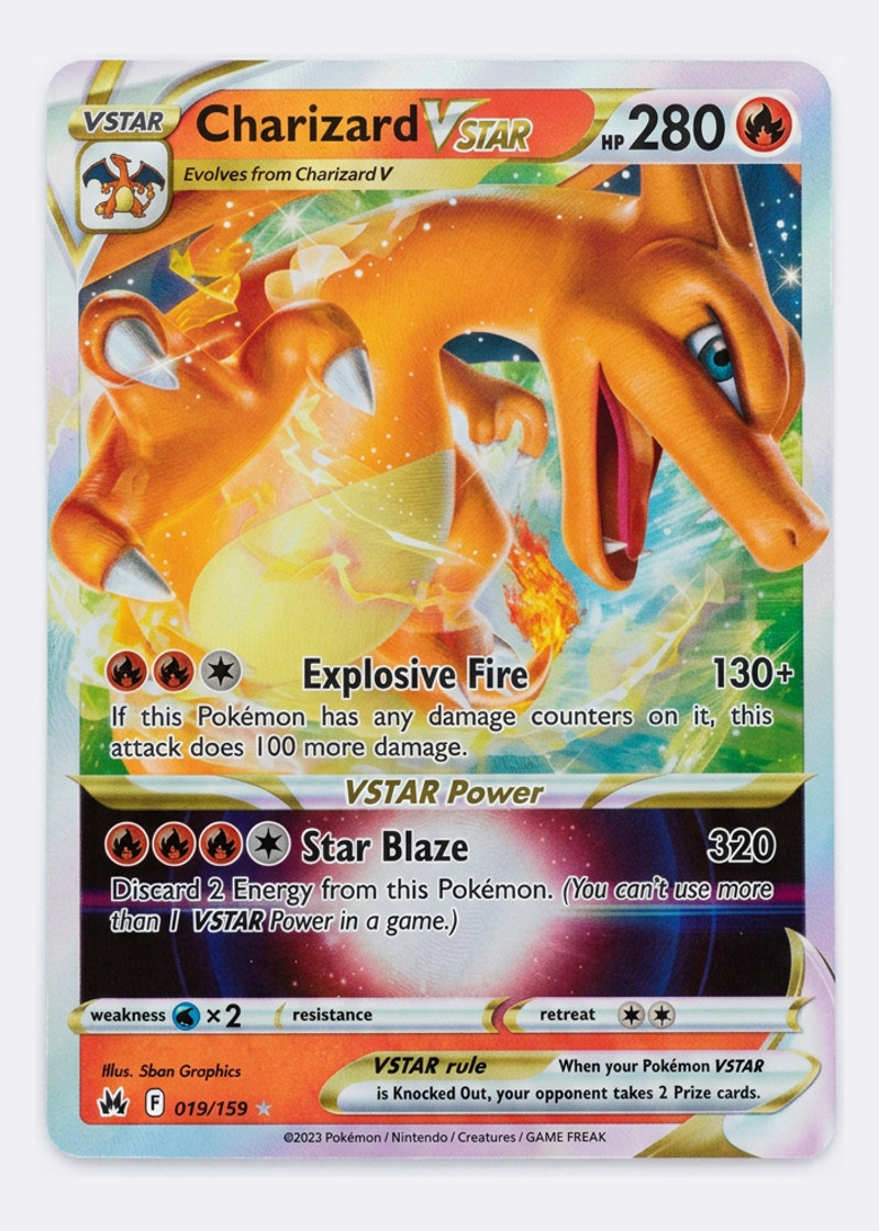 Charizard VSTAR 019/159 Crown Zenith 2023 - Rare Holo VSTAR EN (Raw - Near Mint)