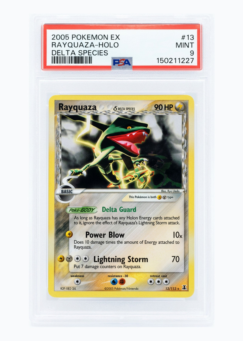 Rayquaza δ 13/113 Delta Species 2005 - Rare Holo Holofoil EN (PSA 9 MINT)