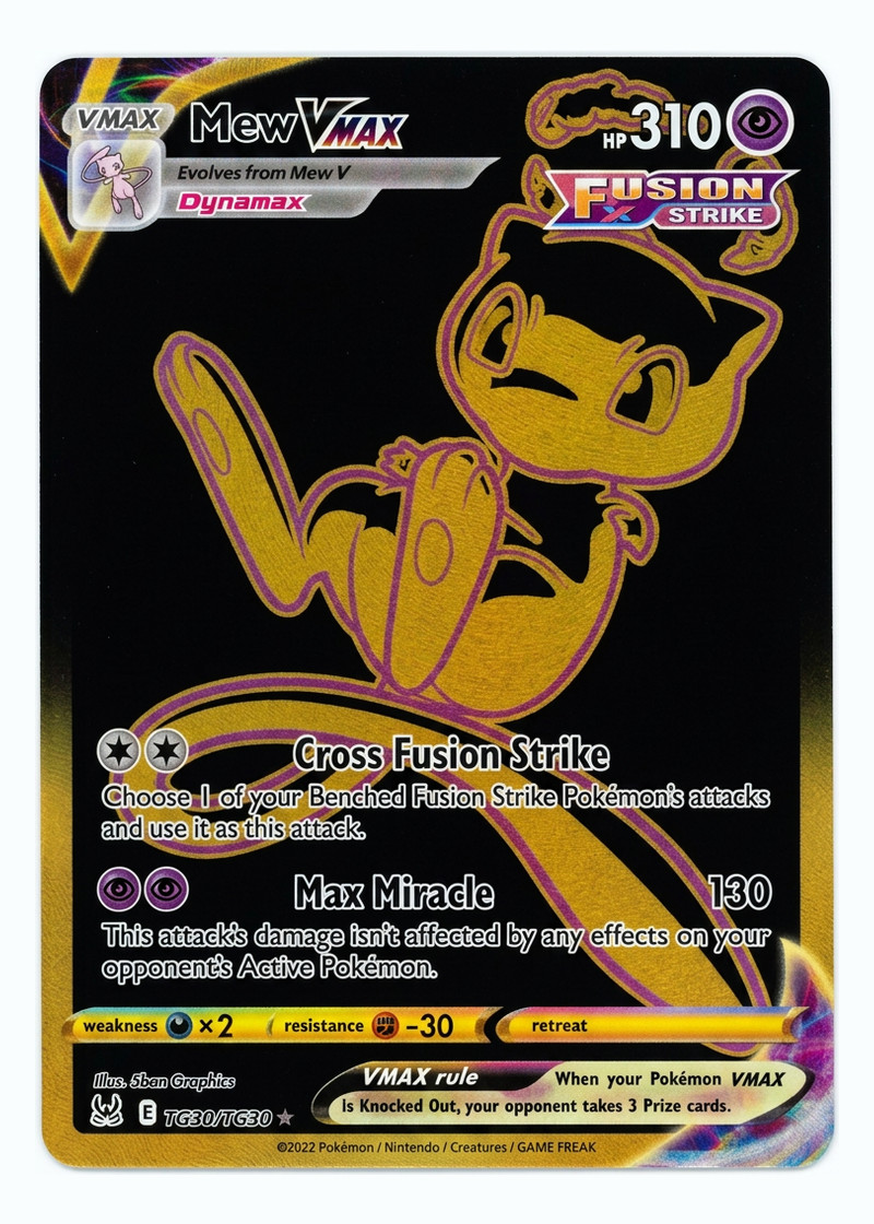 Gold Mew VMAX TG30/TG30 Lost Origin Trainer Gallery 2022 - Rare Secret Holo EN (NM)