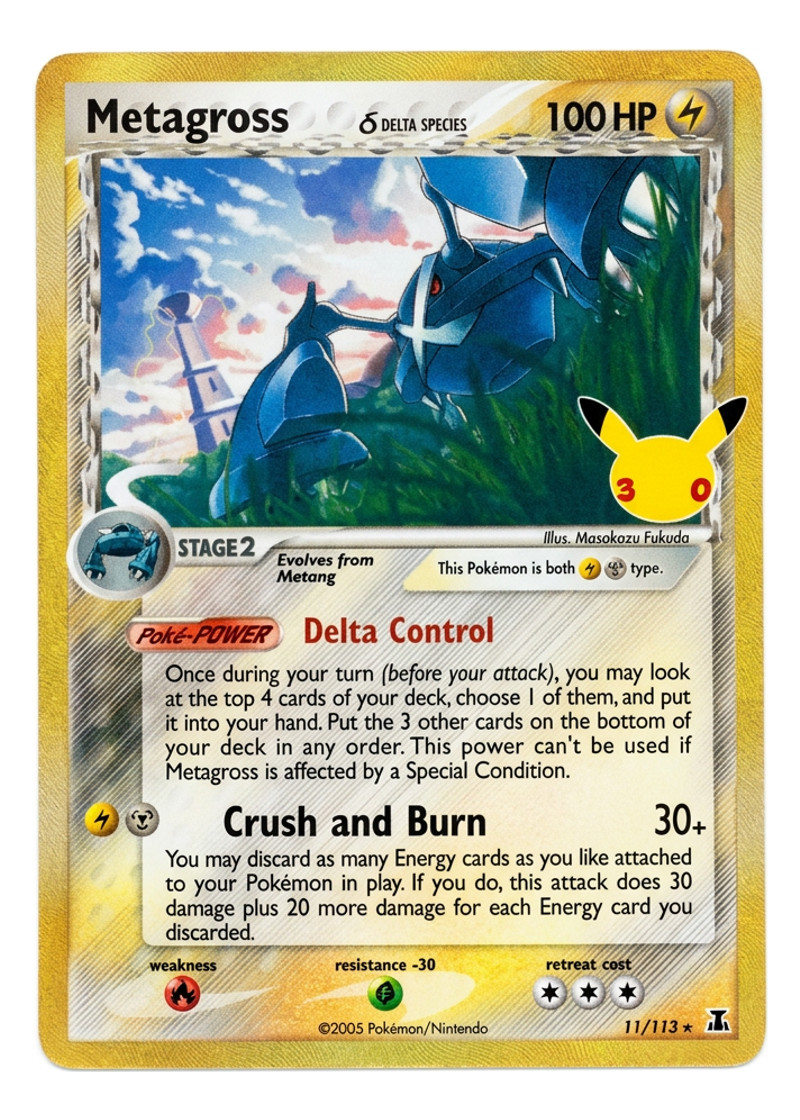 Metagross 11/113 30th Celebration: Classic Collection 2026 - Rare Holo EN (Raw - Near Mint)