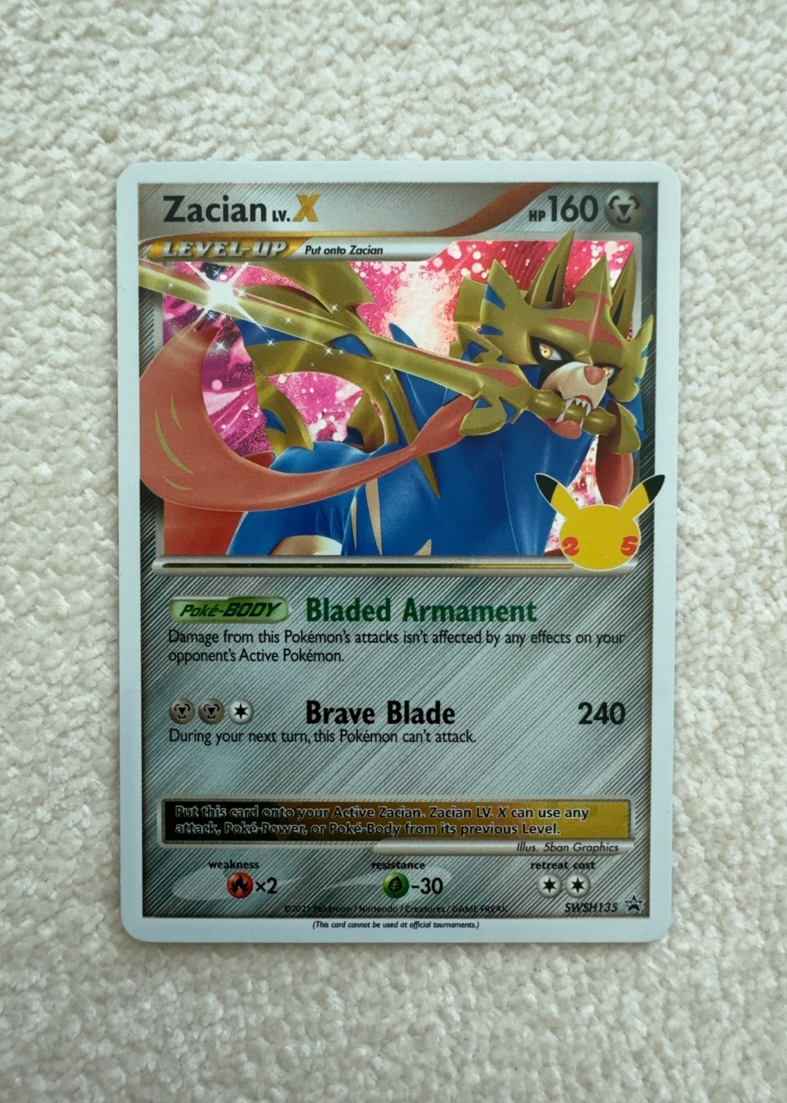 Zacian LV.X — seller photo