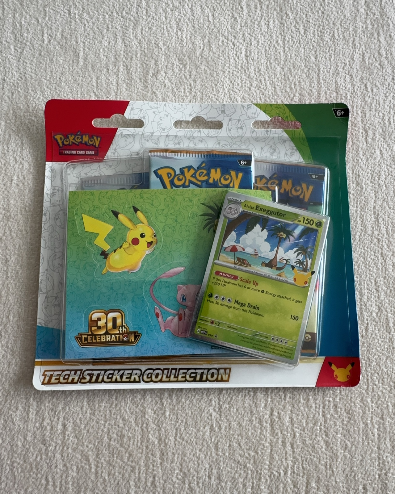 30th Celebration Tech Sticker Collection - Alolan Exeggutor 2026 EN (Factory Sealed)
