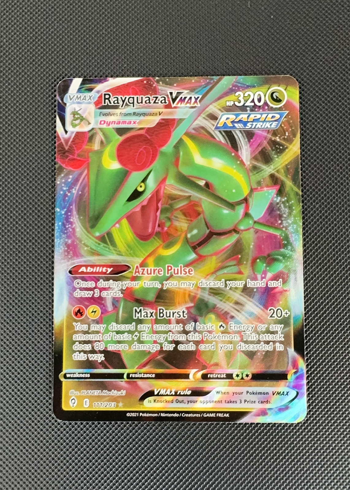 Rayquaza VMAX — seller photo