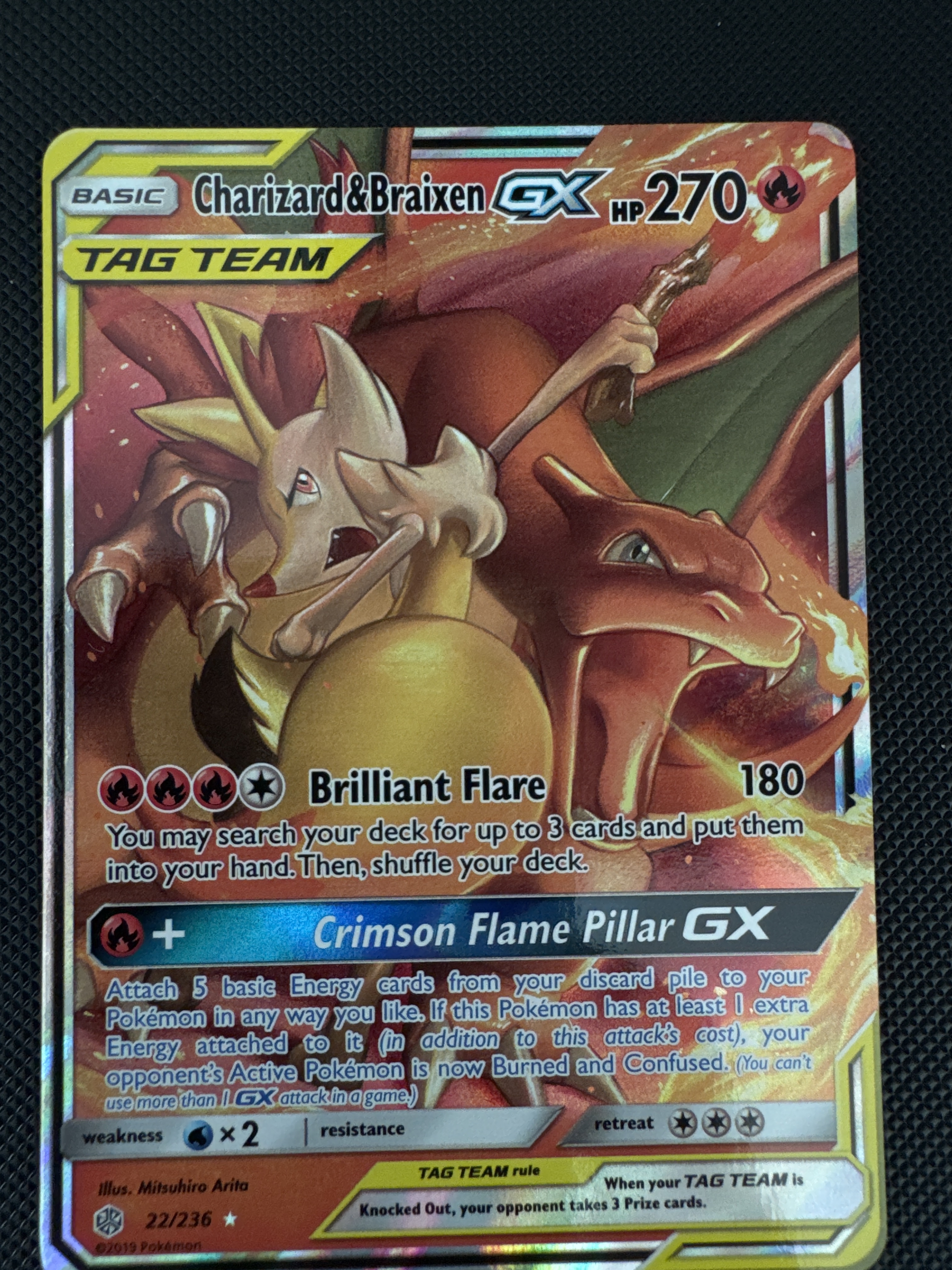 Charizard & Braixen-GX — seller photo